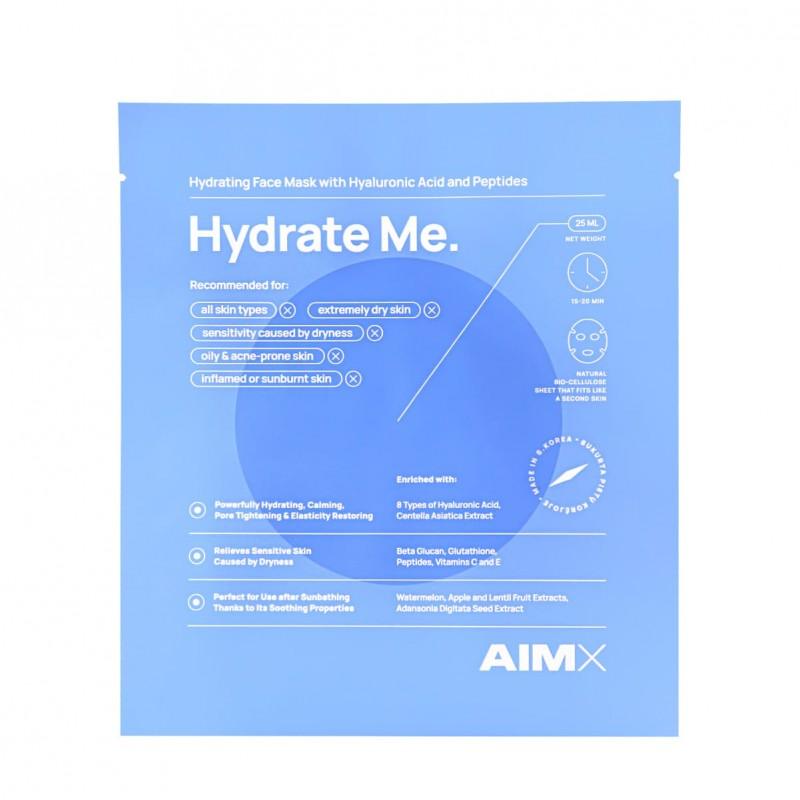 Moisturising sheet mask with peptides "Hydrate Me" 1 pc - Perfum Elite