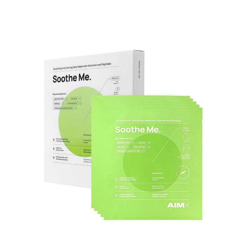Soothing sheet mask with peptides "Soothe Me" 5 pcs (box) - Perfum Elite
